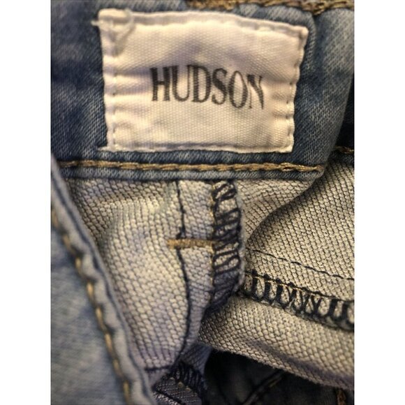 Hudson Girls Designer Blue Jean Shorts Cuffed Stretch Size 7 Casual - Adjustable - Picture 9 of 9